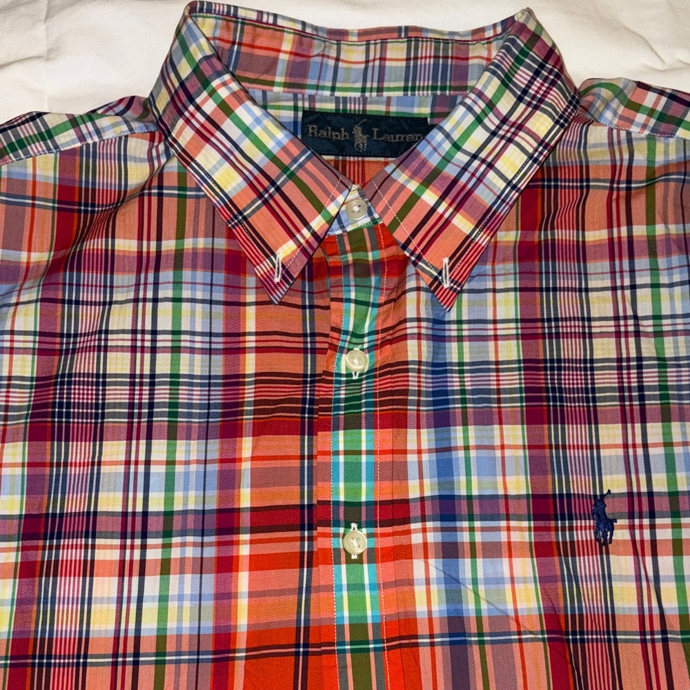 Ralph Lauren Vibrant Plaid Men's Shirt